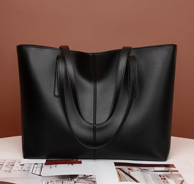 Minimalist Dual-Chamber Tote Bag