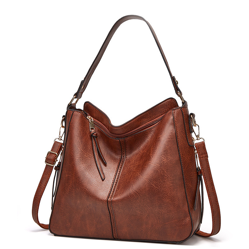 Premium Faux Leather Slouch Bag